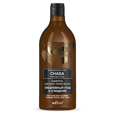 Shampoo for all hair types "Daily care and cleansing" Chaga. Nutrition and care / Belita 750ml