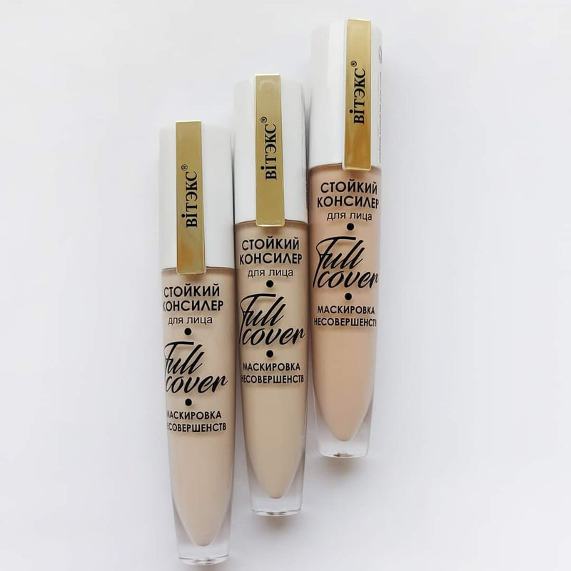 Full Cover LASTING CONCEALER for face Concealing imperfections, Tone 43 Peach/Vitex 8ml