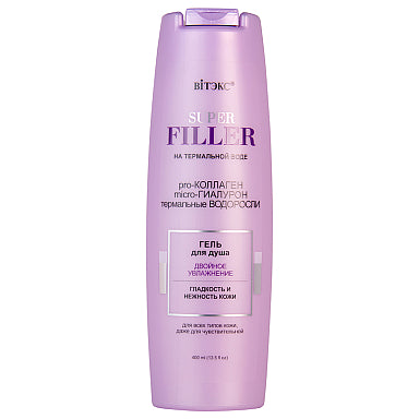 SUPER FILLER with thermal water Shower gel Double moisturizing / Vitex