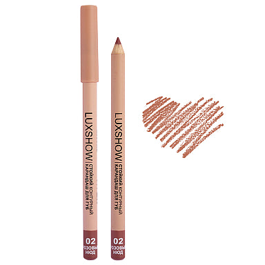 LUXSHOW Long-lasting lip liner, tone 02 Pink nude, Vitex