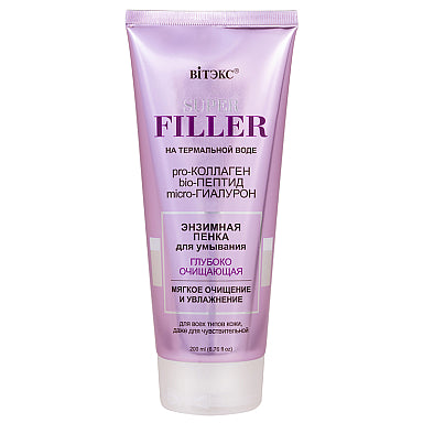 SUPER FILLER with thermal water Enzyme foam for washing Deep cleansing / Vitex