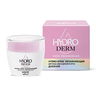 Hydro-cream moisturizing for face, neck and décolleté SPF30 day HydroDERM / Belita 50ml