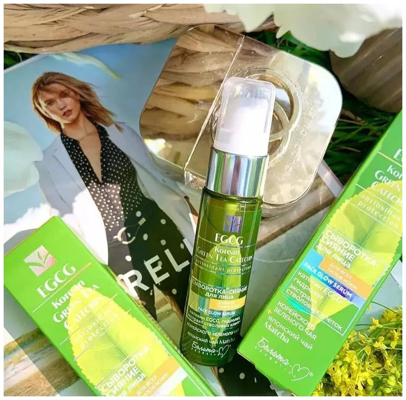 EGCG Korean Green Tea Catechin FACE GLOW SERUM Belita-M