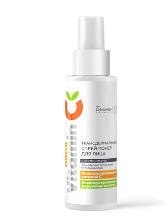 Transdermal spray toner for face with liposomes nanoVitamin C / Belita-M , 150 ml