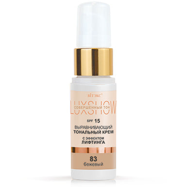 LuxShow Leveling FOUNDATION WITH LIFTING EFFECT SPF15, tone 83 Beige