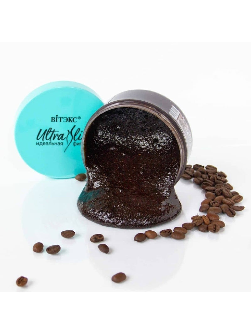 ULTRA SLIM perfect figure Anticellulite Coffee-Ginger Body Scrub Thermomassage Effect (hot formula)